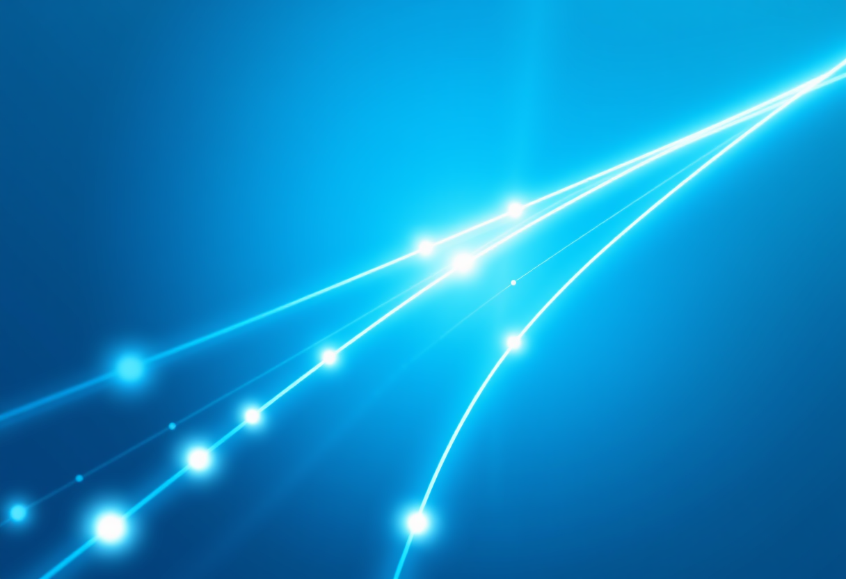 Soft glowing binary light patterns merge in blue and white to represent structured logic and binary puzzle mastery.