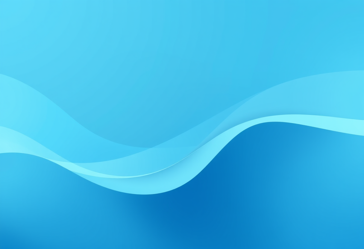 Soft blue gradients blend with gentle geometric waves in this serene abstract composition.