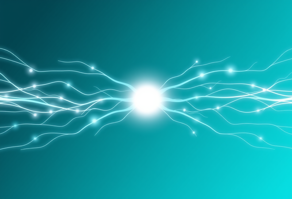 Glowing neural pathways merging into a harmonious gradient representing mental clarity from daily cognitive exercises