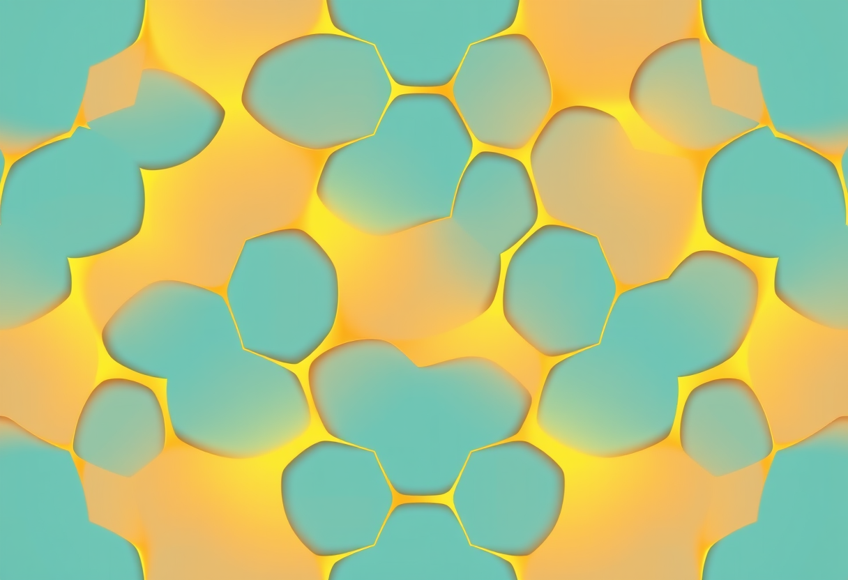 Golden tessellations shimmering with warm hues symbolize complex puzzle logic through abstract geometric patterns.